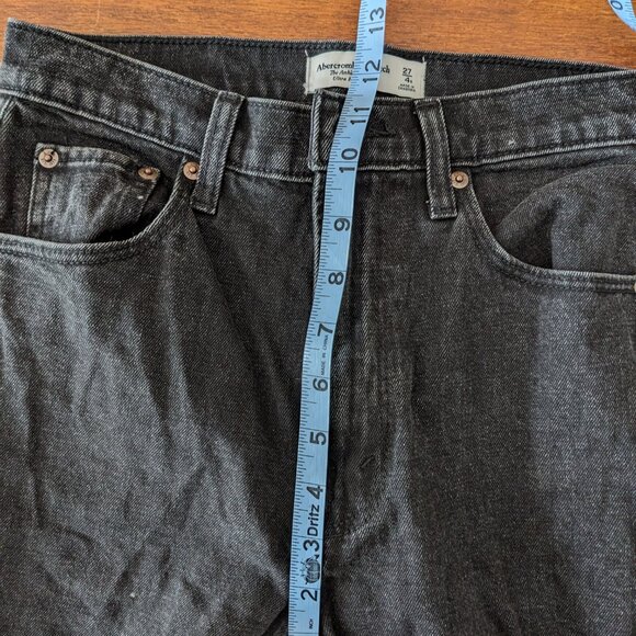 Abercrombie Ankle Straight Ultra High Rise Black Jeans 4R - Picture 5 of 6